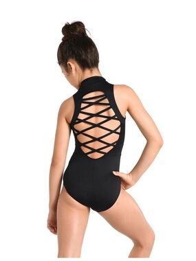 Black Danz N Motion Crisscross Back Leotard
